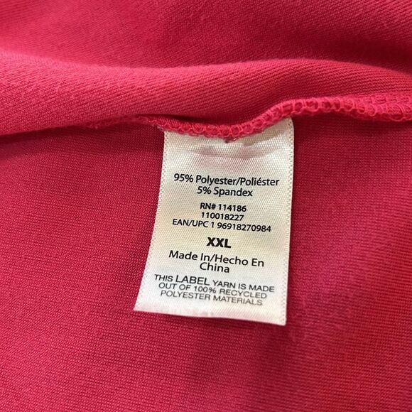 Juicy Couture Velour Tracksuit Set XXL/XL Hot Pink Hooded Y2K Rhinestone Bling - Picture 9 of 12